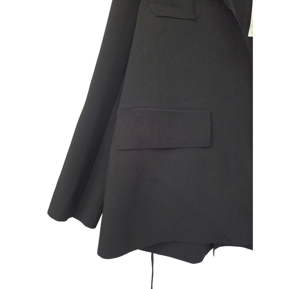 Theory Relaxed Blazer Compact Crepe Womens L Black NWT $695 P1116702 - Picture 2 of 10